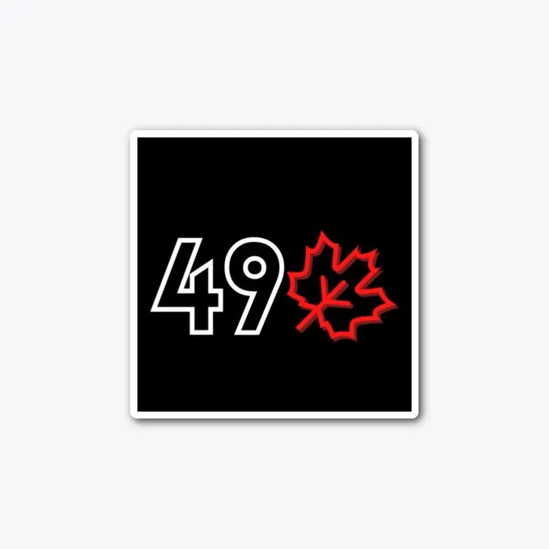 49 Sports Red Leaf Collection - Sticker